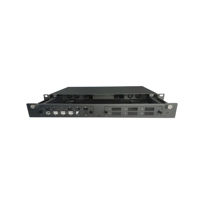 1RU 12/24/48 Port Rack Mount Fibre Optic Patch Panel | Rodent Proof FOBOT w/ Splice Cassette 015.004.0050