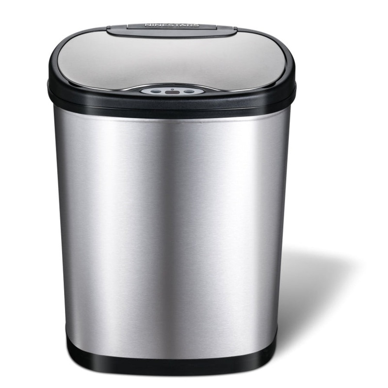 42L Automatic High Tech Stainless Steel Trash Bins V959-DABN0002-42L