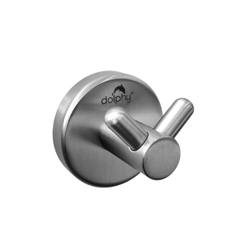 Double Robe Hook – Concealed Fix Brushed Finish V959-DBRH0002