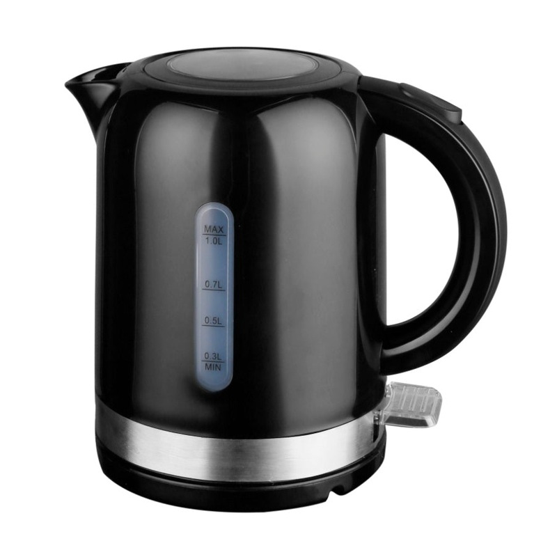 1L Black Electric Kettle High Grade Abs Material V959-DKTL0036
