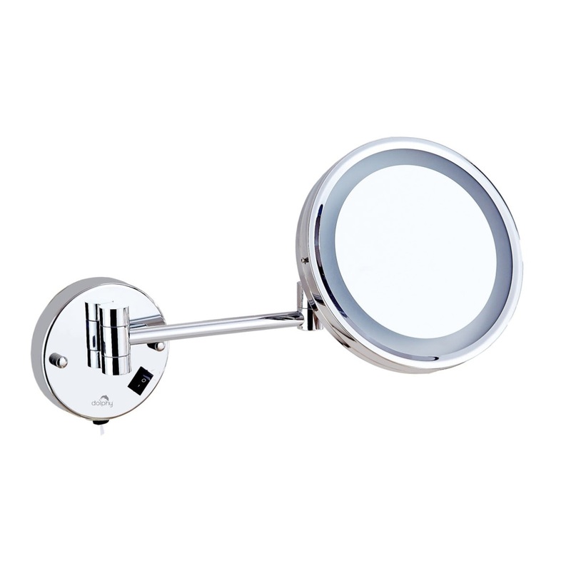 5X LED Wall Mount Magnifying Mirror – Chrome V959-DMMR0013