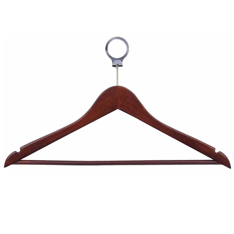 Anti-theft Wooden Cloth Hanger – Brown V959-DHGR0001-BR