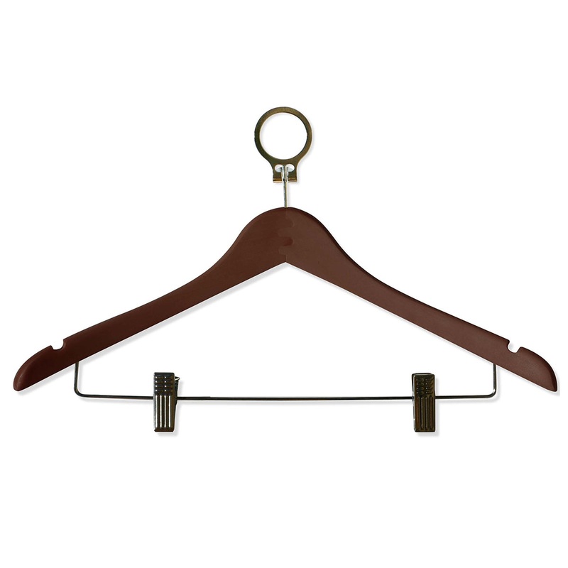 Anti-theft Wooden Cloth Hanger – Brown V959-DHGR0002-BR