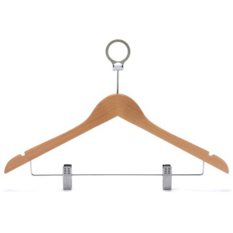Anti-theftWooden Cloth Hanger – Natural Wood V959-DHGR0002-W