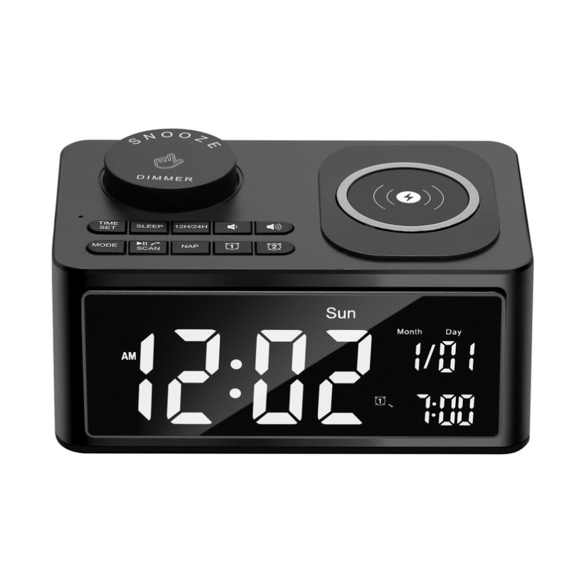 Bluetooth Wireless Charge Clock Radio V959-DDSN0003