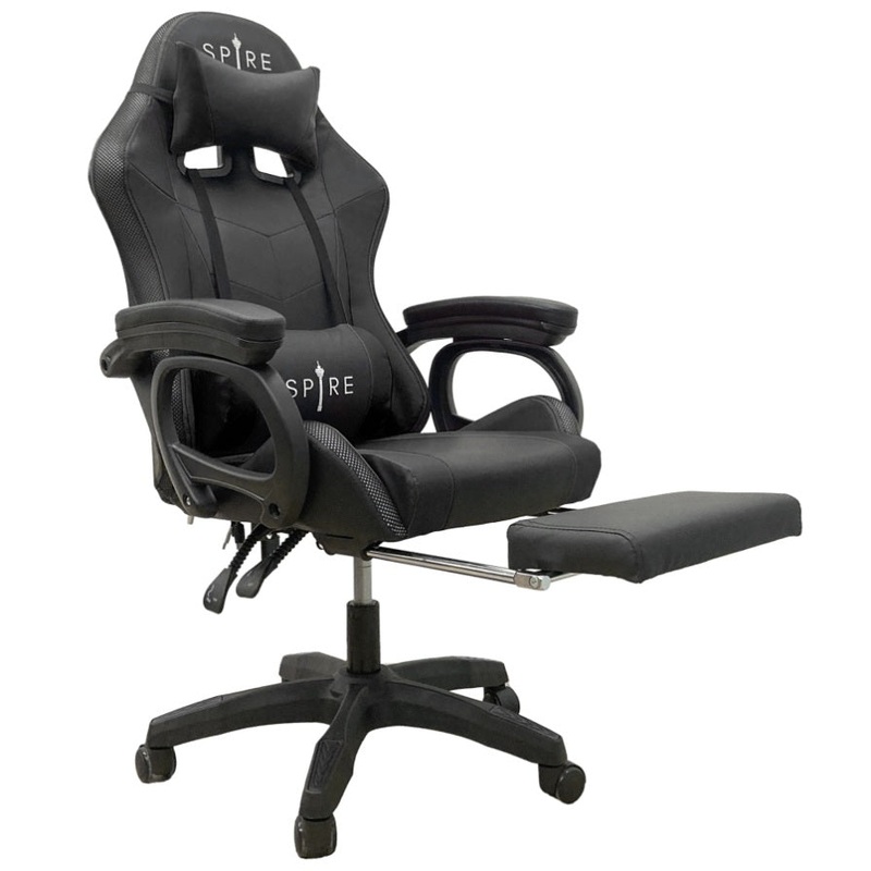 Spire Onyx LED Massage Gaming Chair – Black 815EB