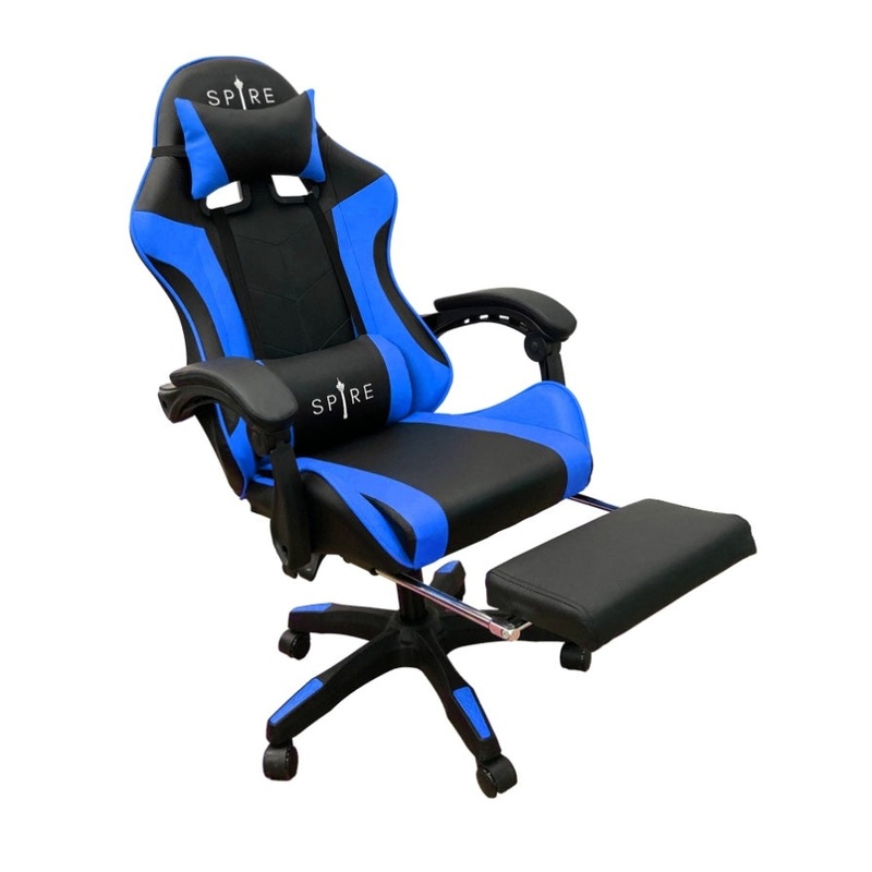 Spire Zinc Adjustable Gaming/Office Chair – Blue and Black 813F