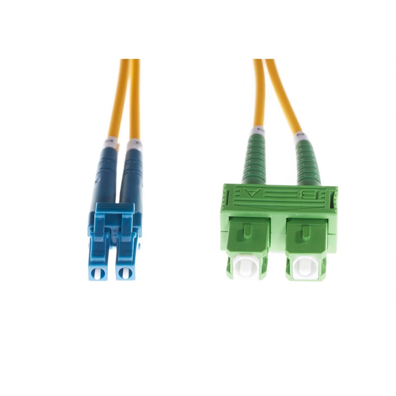 10m LC-SC/APC OS1 / OS2 Singlemode Fibre Optic Duplex Cable FL.OS2LCSCAPC10