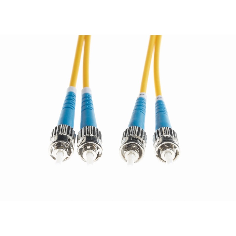 10m ST-ST OS1 / OS2 Singlemode Fibre Optic Cable | Yellow FL.OS2STST10