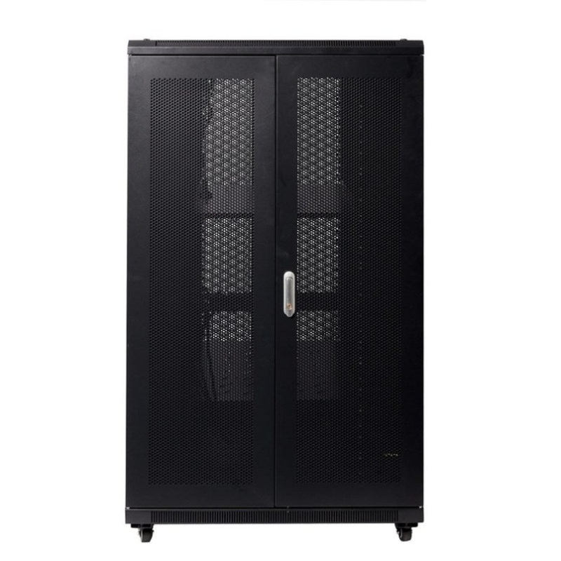 4Cabling 27RU 800mm Wide x 1000mm Deep Server Rack with Bi-Fold Mesh Doors 002.001.2790
