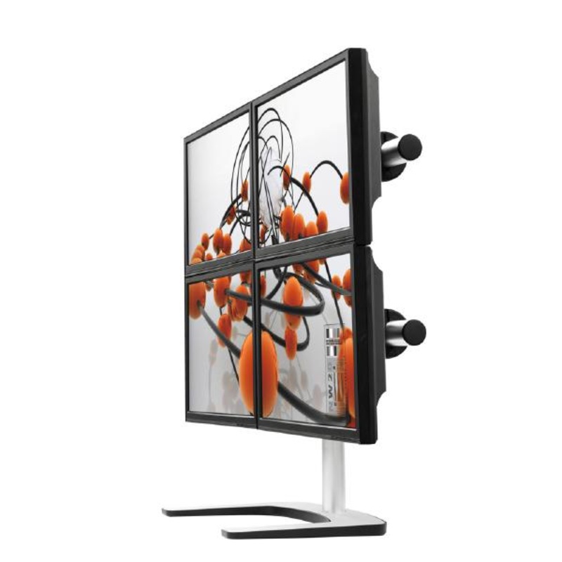 Atdec Visidec Focus Display Accessory Arm Quad/Triple Displays, Freestanding Mount 24 – 32 13VIS-FS-QUAD