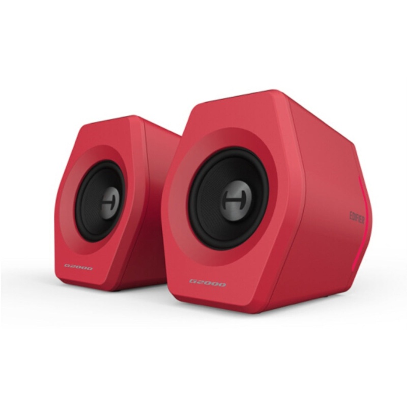 EDIFIER G2000 Gaming 2.0 Speakers System – Bluetooth V4.2/ USB Sound Card/ AUX Input/RGB 12 Light V177-L-SPE-G2000-RED