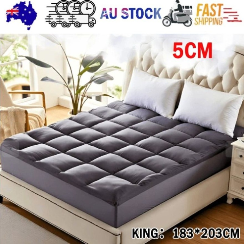 5CM Bedding Luxury Pillowtop Mattress Topper Mat Pad Antibacterial and dust mite-resistant V201-W13326366