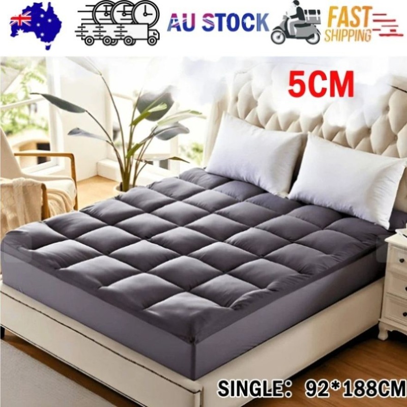 5CM Bedding Luxury Pillowtop Mattress Topper Mat Pad Antibacterial and dust mite-resistant V201-W13346602