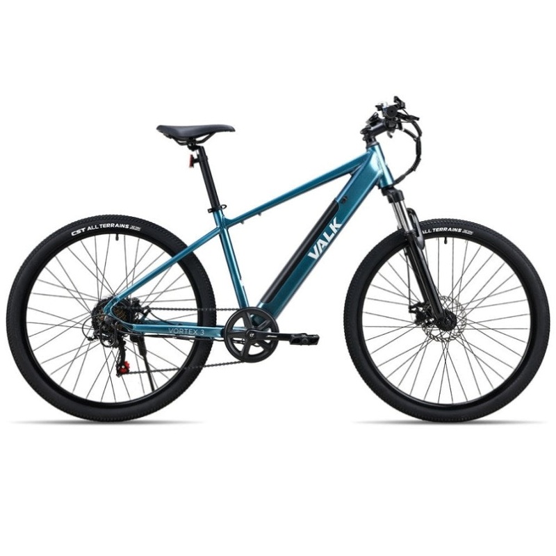 VALK Vortex 3 Electric Bike, Medium Frame Mountain ebike, Metallic Teal V219-BIKEMBVAR3HEA