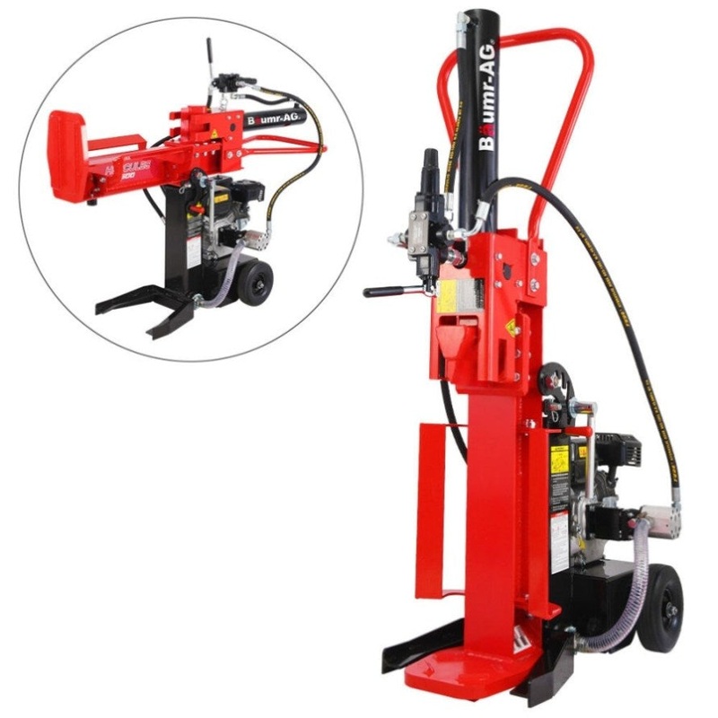 BAUMR-AG 20 Tonne Petrol Hydraulic Wood Log Splitter, Horizontal and Vertical Logsplitter – HPS500 V219-LGSPTRBM5C0A