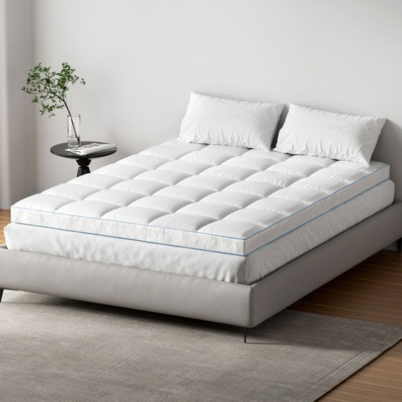 Giselle Bedding Mattress Topper Pillowtop Bamboo 10cm Queen TOPPER-BAM-10-Q