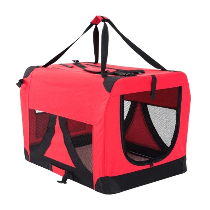 Portable Soft Dog Cage Crate Carrier XL RED V274-PET-3002XL-RD