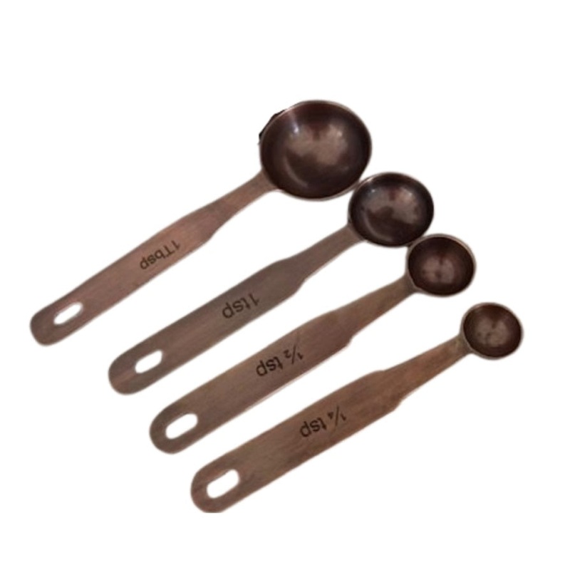 Antique Copper Finish Stainless Steel Measuring Spoons V1026-KLC3201