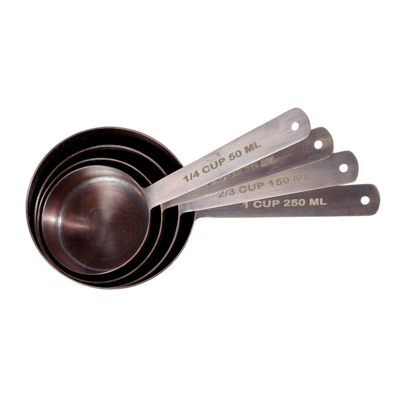 Vintage Elegance: Antique Copper Stainless Steel Measuring Cup Set V1026-KLCPPDA3200