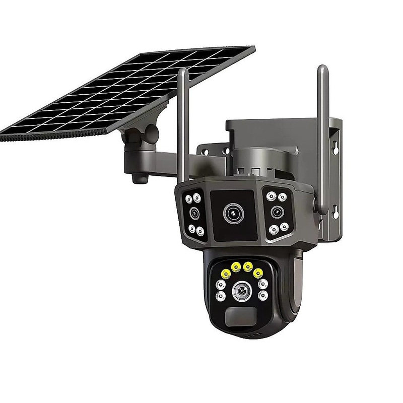 9MP Wireless Solar Camera WIFI Security Outdoor Battery PTZ CCTV Home House V380 V63-952461