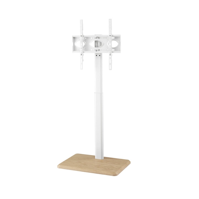 Artiss TV Stand 24-55 Swivel Height Adjustable Floor Mount for TVs TV-MOUN-4004-WH