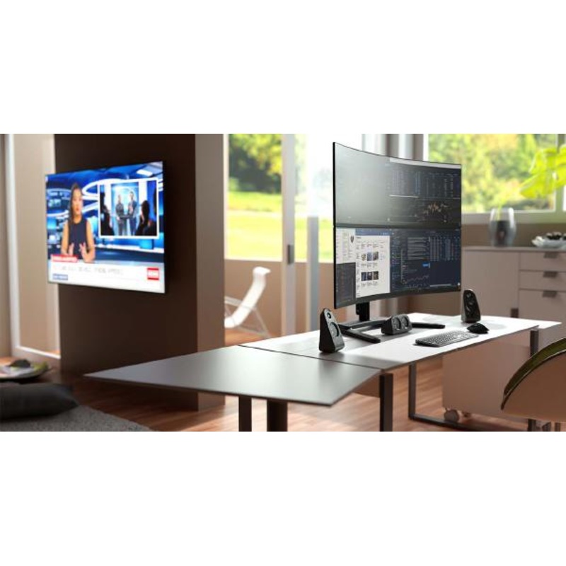 Atdec AWMS-2-BT75 Super Heavy Duty Dual Vertical Monitor Mount. Max Load Per Display: 25kg , 13AWMS-2-BT75-FS