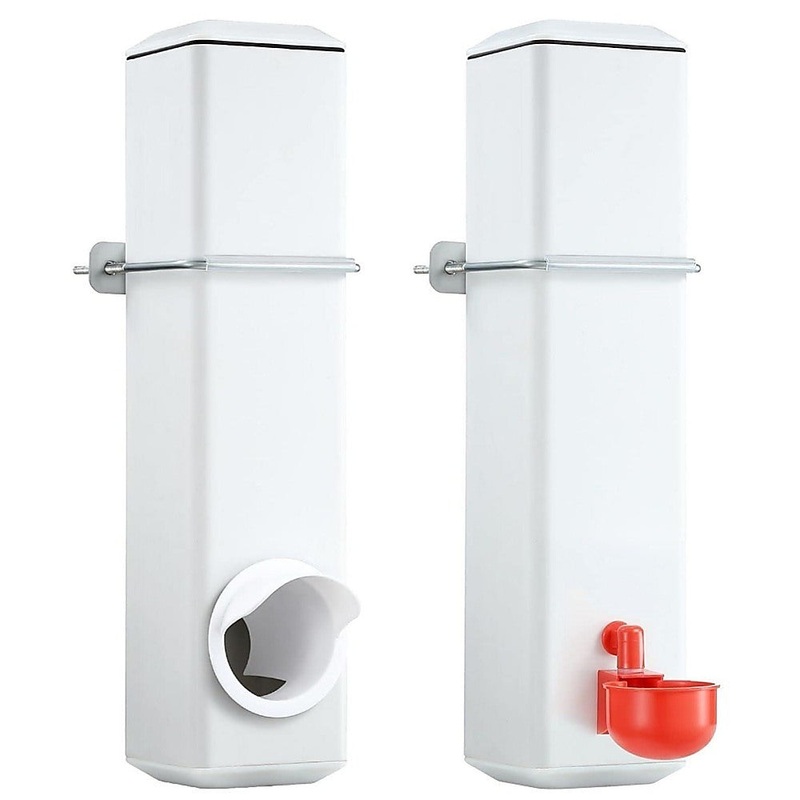Chicken Bird Feeder Water Dispenser Automatic Waterer Poultry Food Drinker 4L V63-849561