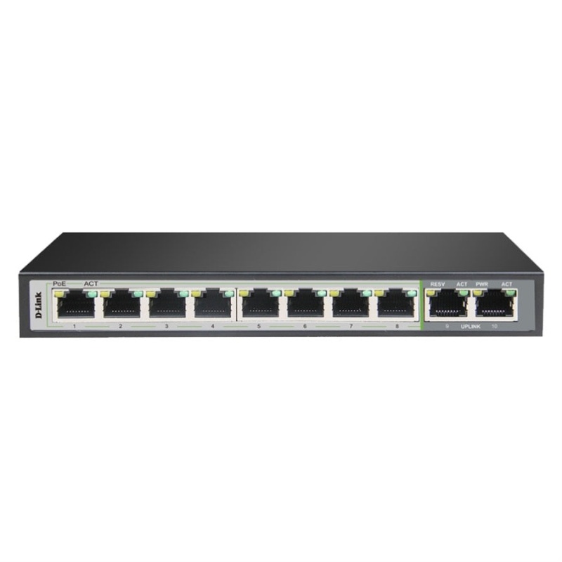 D-Link 10 Port Gigabit PoE Swh DS-DLDGSF1010PE