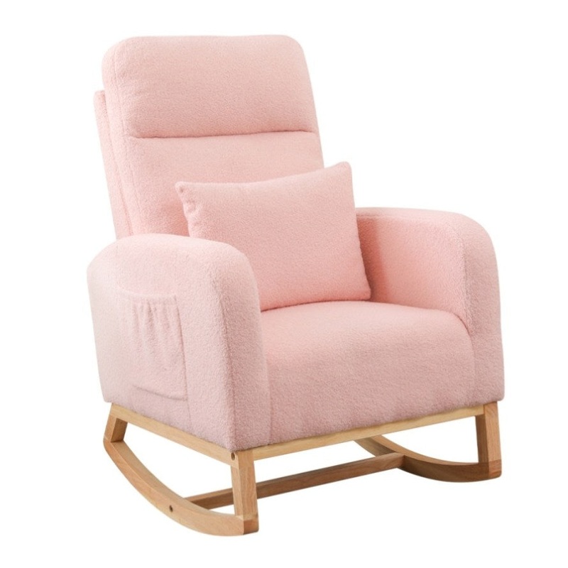 Levede Rocking Chair Ottoman Footrest With Side Pocket CH1146-PK