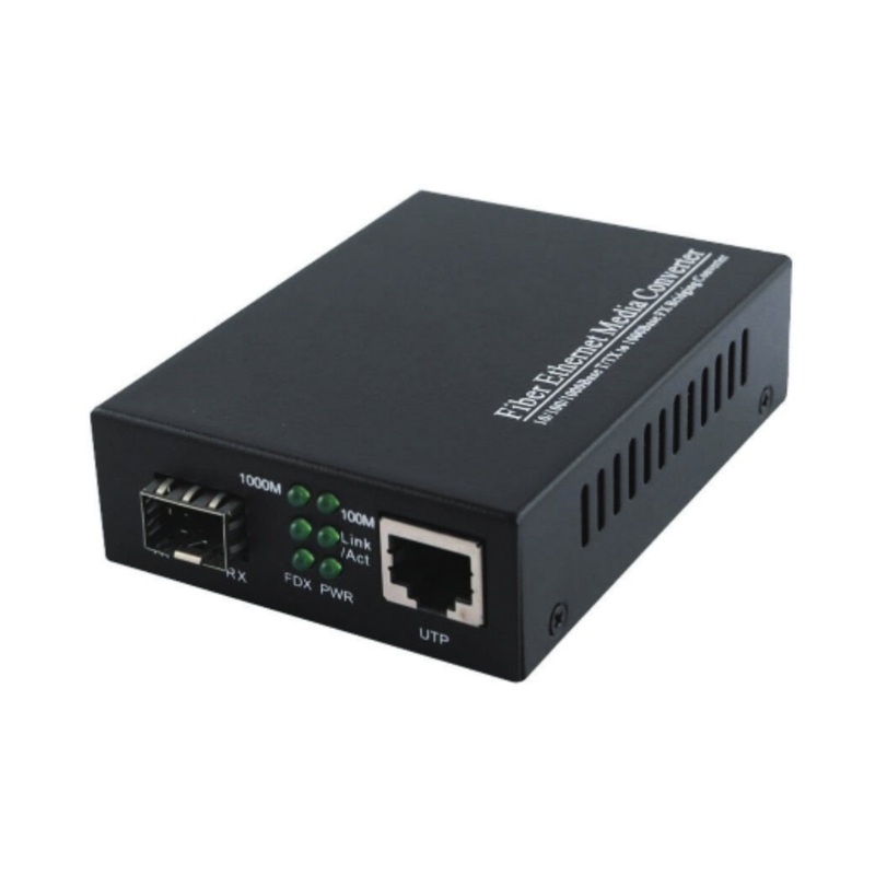 10/100/1000M SFP-RJ45 Media Converter. Fully compatible with both Multimode and Singlemode SFPs MC-SFPMM-RJ45