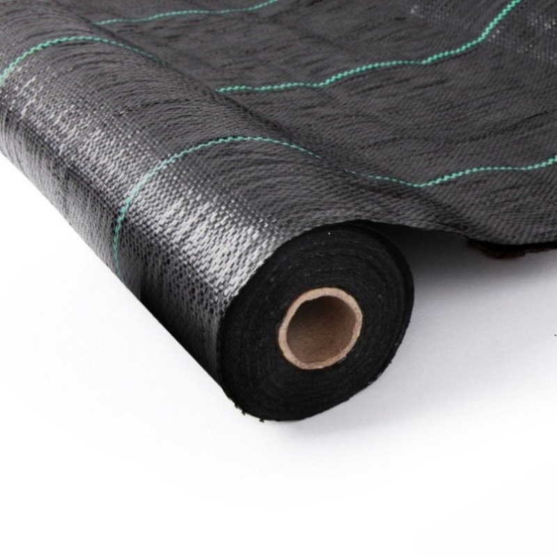 Instahut 1.83x100m Weed Mat Woven Fabric Weed Mat Control Matting Garden Plant WD-B-183X100-BK