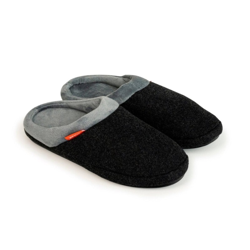 ARCHLINE Orthotic Slippers Slip On Arch Scuffs Orthopedic Moccasins in Charcoal Marle – EUR 47 V563-ARCHLINE-SLIPON-CHMARL-47