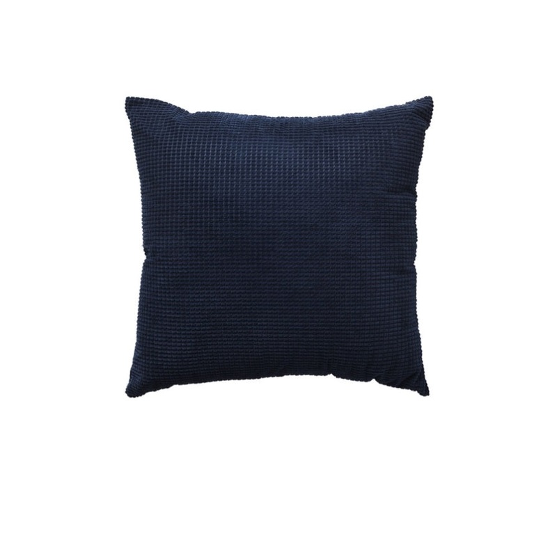 Bianca Lebron Indigo Jacquard Square Filled Cushion V442-BCA-CUSHION-LEBRON-INDIGO-SQ