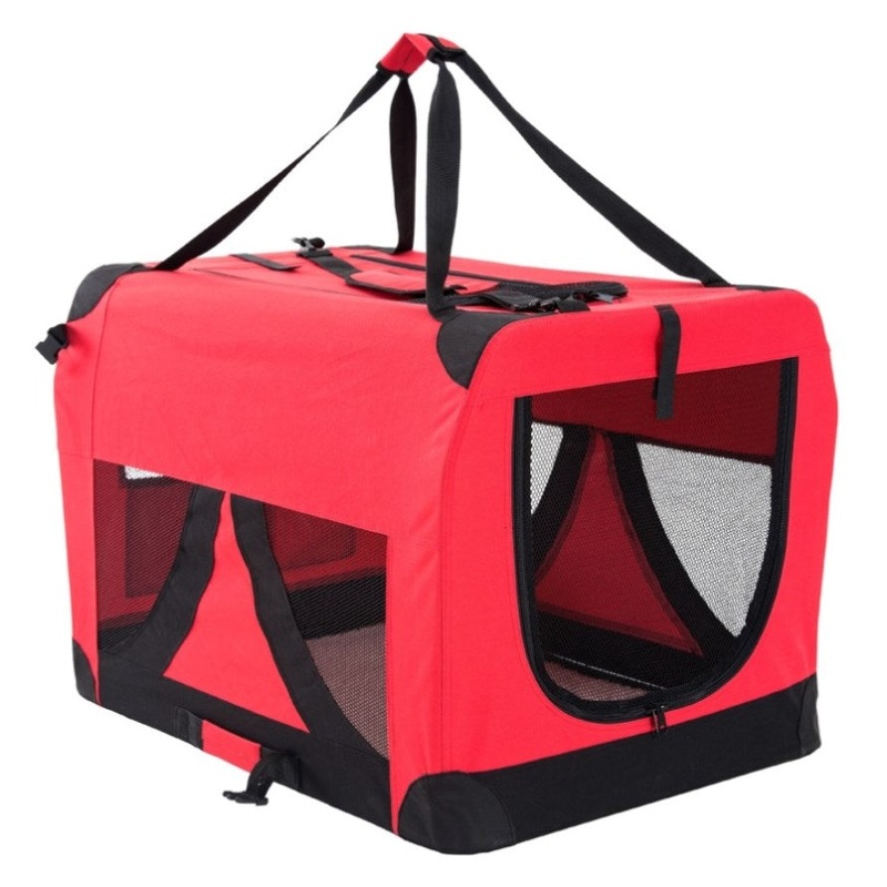 Portable Soft Dog Cage Crate Carrier XXXL RED V274-PET-02XXXL-RD