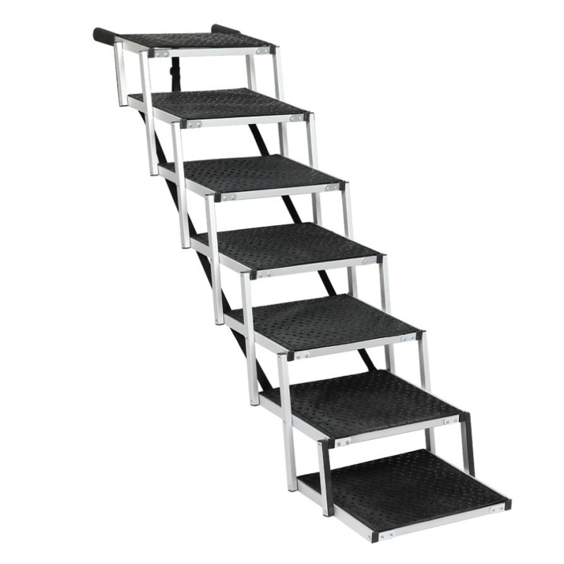 Pawz Dog Ramp Pet Stair Car Suv Travel Step Foldable PT1281-7-BK