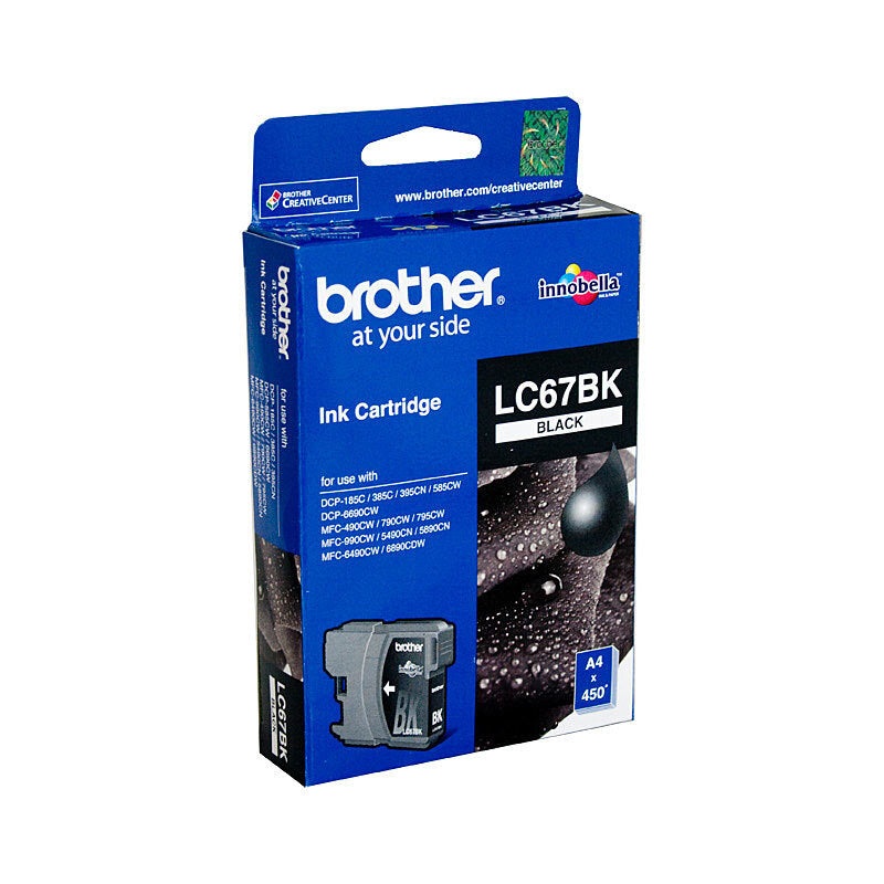 Brother LC67 Black Ink Cart DS-B67B