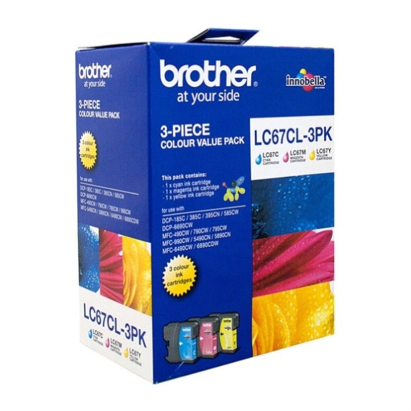 Brother LC67 CMY Colour Pack DS-B67CMY