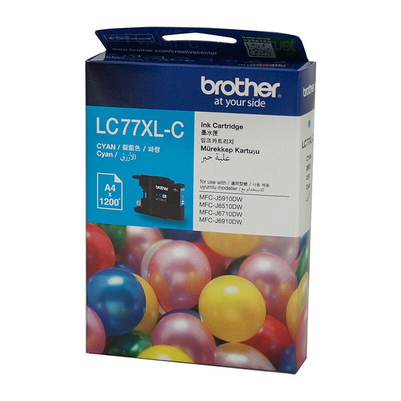 Brother LC77XL Cyan Ink Cart DS-B77XLC