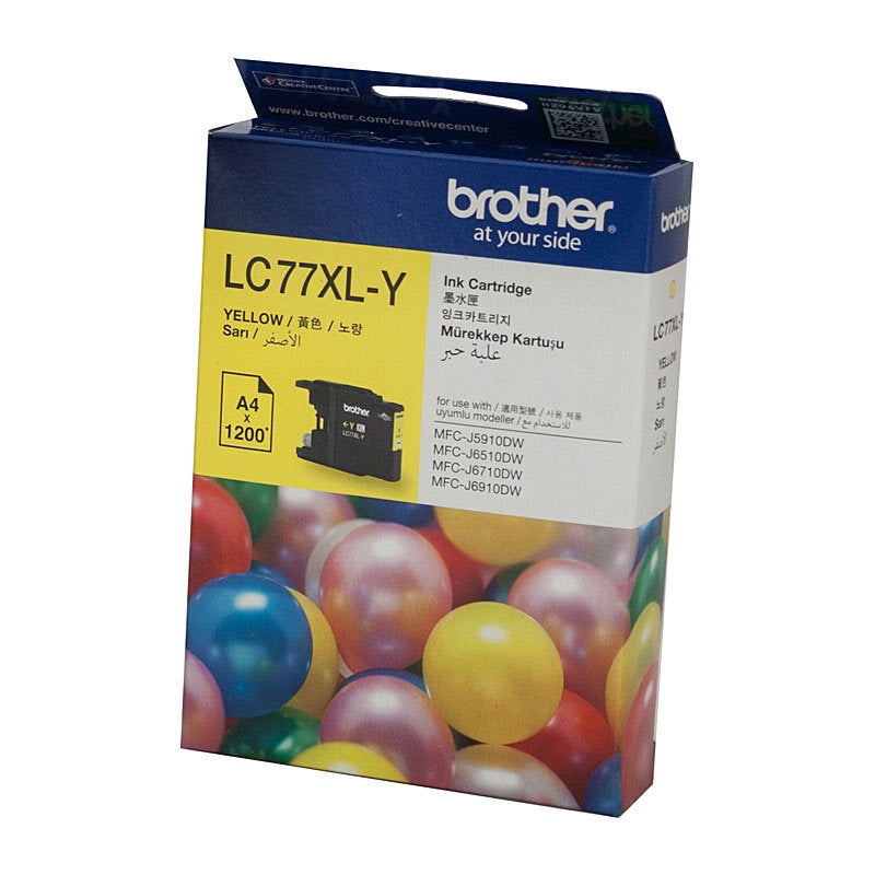 Brother LC77XL Yellow Ink Cart DS-B77XLY