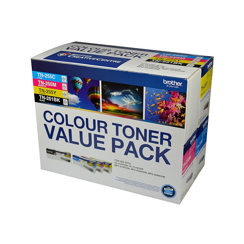 Brother TN25x Clr Value 4 Pack DS-BN25X4PK