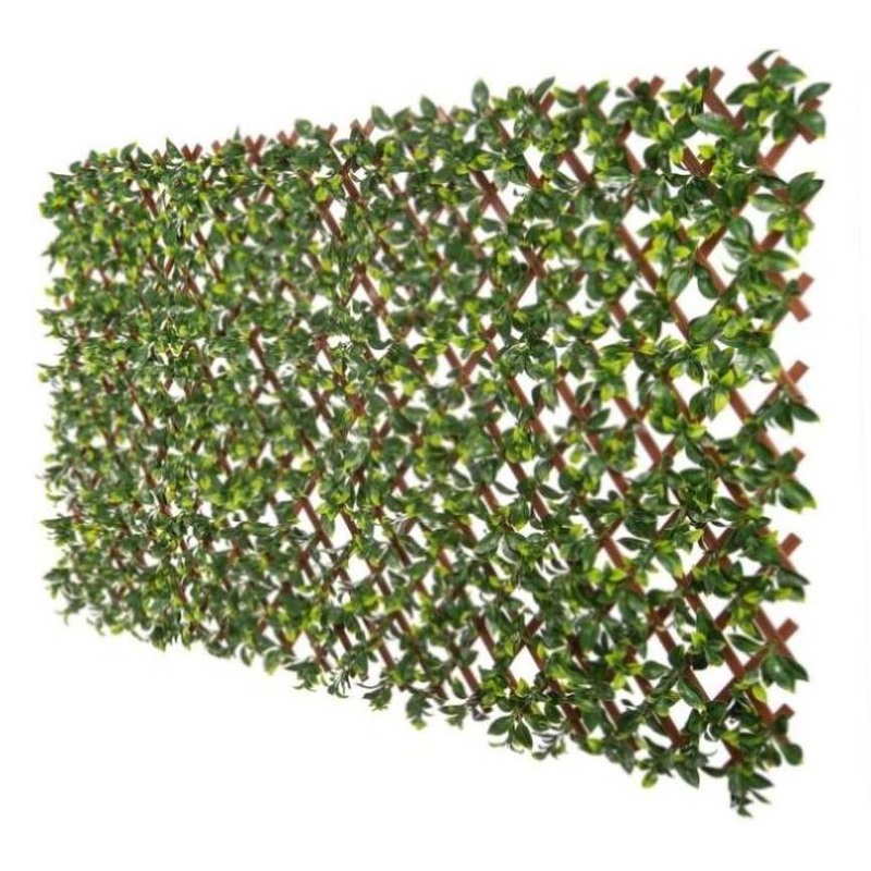 Jasmine Artificial Hedge Extendable Trellis / Screen 2 Meter By 1 Meter UV Resistant V77-10786514