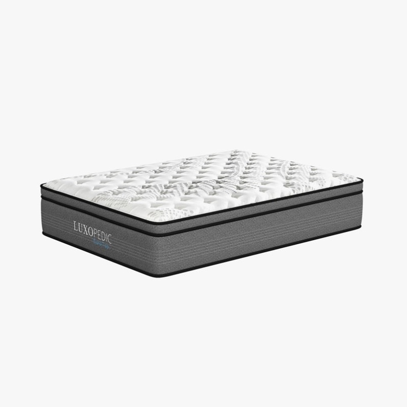 Luxopedic Pocket Spring Mattress 5 Zone 32CM Euro Top Memory Foam Medium Firm ABM-10001654