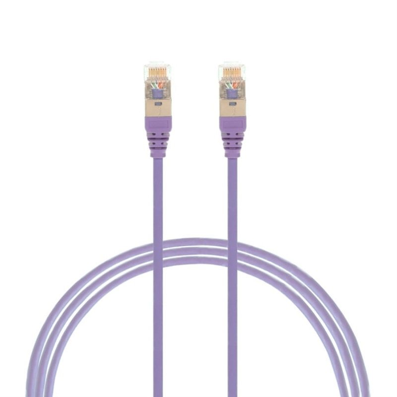 5m CAT6A RJ45 S/FTP THIN LSZH 30 AWG Network Cable | Purple 004.300.4007