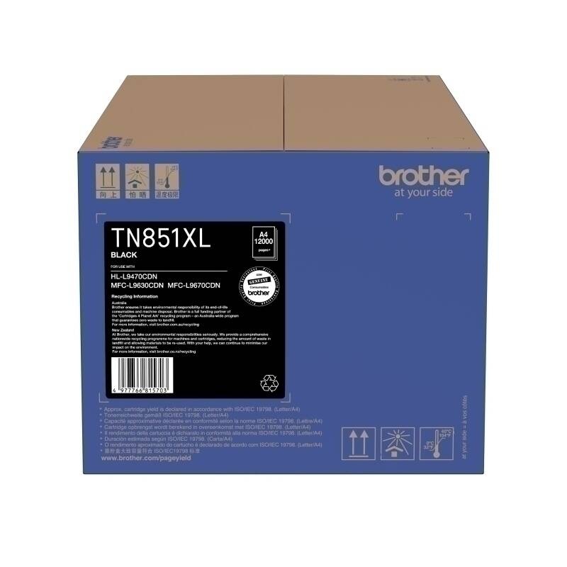 Brother TN851XL Blk Toner Cart DS-BN851XLB