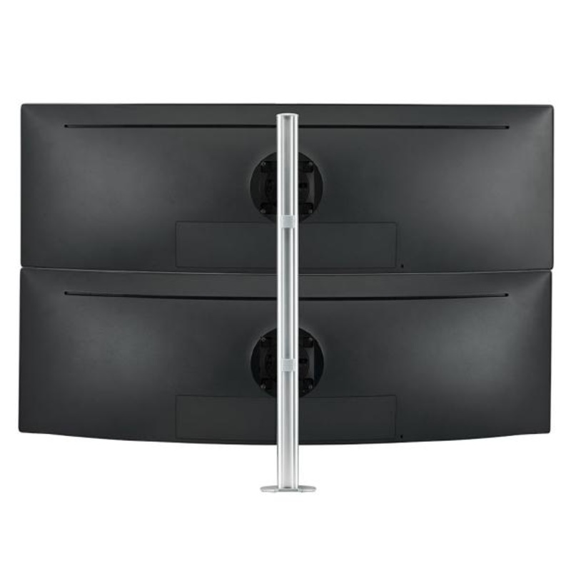 Atdec AWMS-2-LTHT75 Heavy Duty Dual Mount with 750mm Post. 18kg Flat Screens, 12kg Curved Screens, 13AWMS-2-LTHT75-H-S