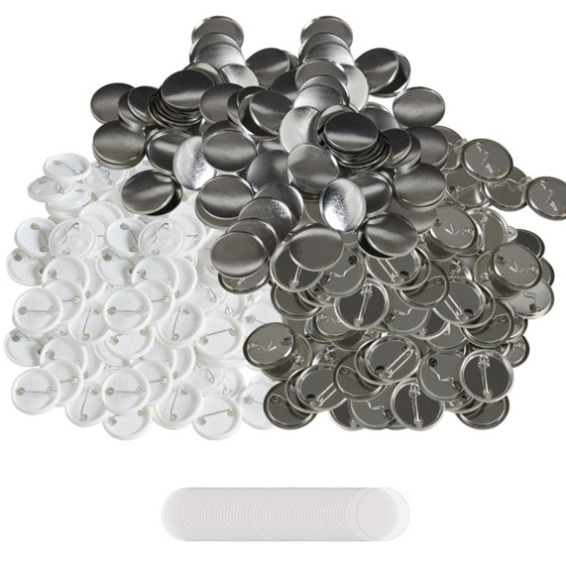 VEVOR 1.25 32mm Button Badge Parts Supplies for Button Maker Machine 500 Sets V952-XZGSLH32MM50024OYV0