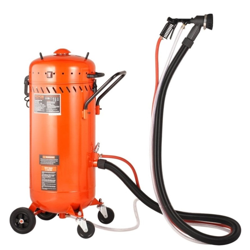 VEVOR 28 Gallon Vacuum Sand Blaster, Dustless Sandblaster with Built-in 1200W Vacuum System for Dust V952-PSGP286125PSIP3JOV3