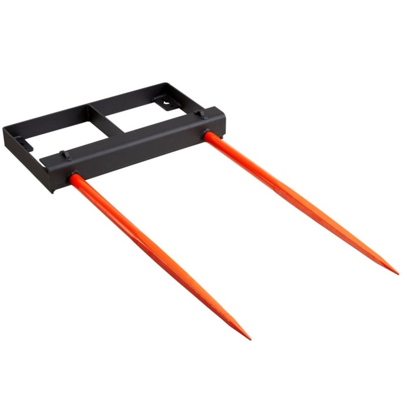VEVOR 49 Hay Spear, Bale Spears 1360kg Loading Capacity, Skid Steer Loader Tractor Bucket V952-TZSPS2ZZ49IN3X7CBV0