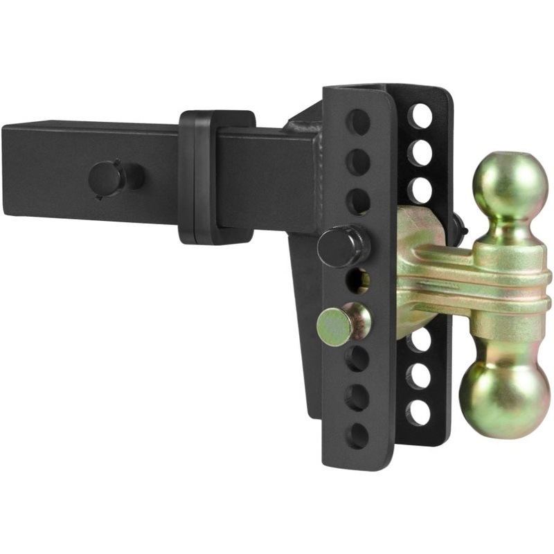 VEVOR Adjustable Trailer Hitch, 15cm Drop & 11.43cm Rise Hitch Ball Mount with 6.35cm Receiver, V952-SQTQJTCB25221G4VYV0